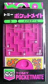 1975年に登場した元祖携帯ゲーム「ポケットメイト」。