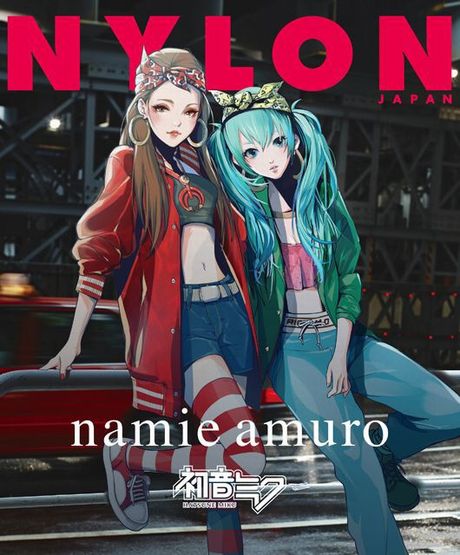 初音ミクと安室奈美恵、ファッション誌の表紙を飾る
