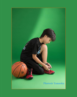 ８歳　バスケット　バースデー　写真スタジオ　新潟市