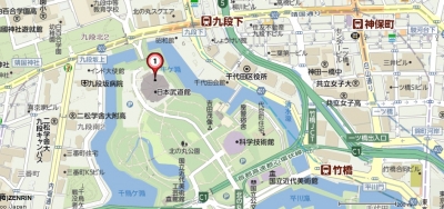 武道館　周辺地図